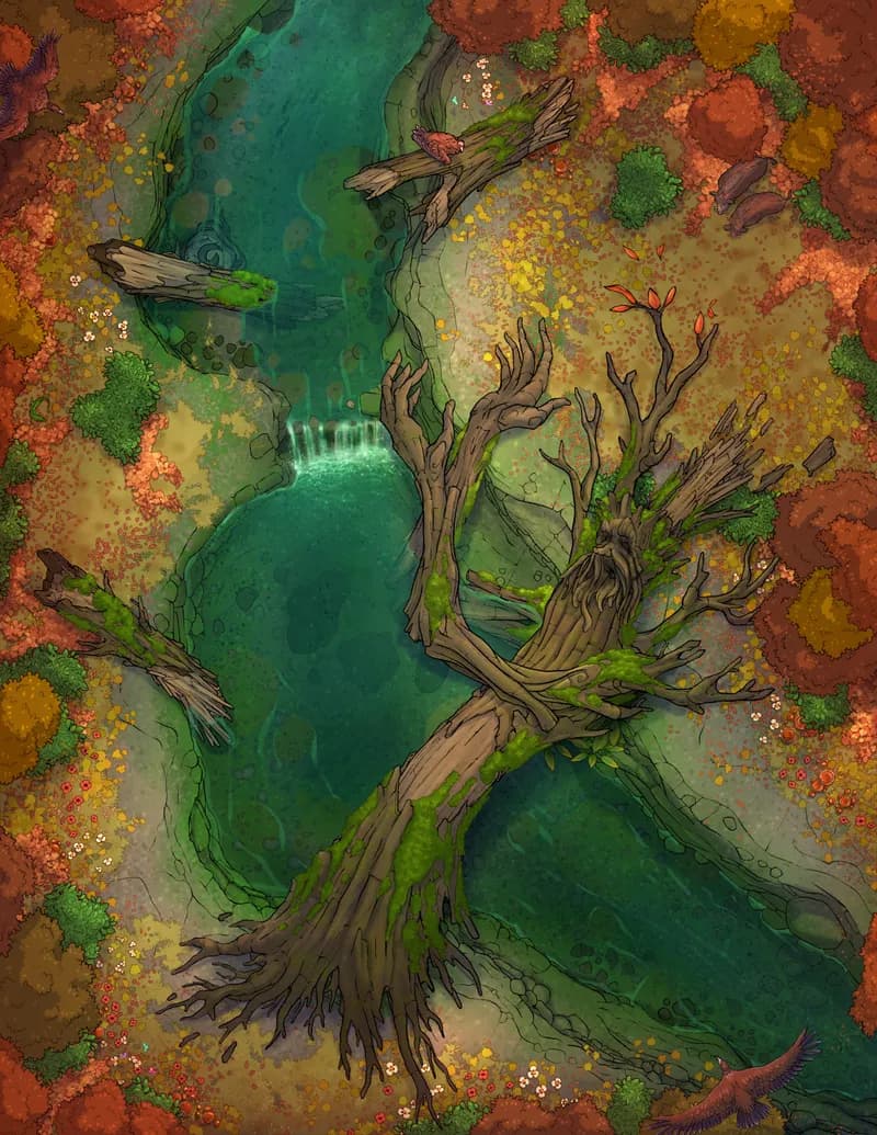 Treant Falls map, Woodland variant thumbnail