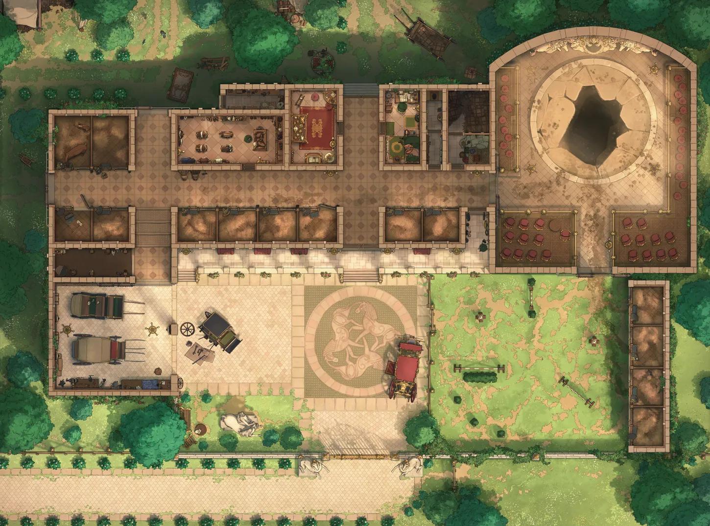 Royal Stables map, Horse Heist variant thumbnail