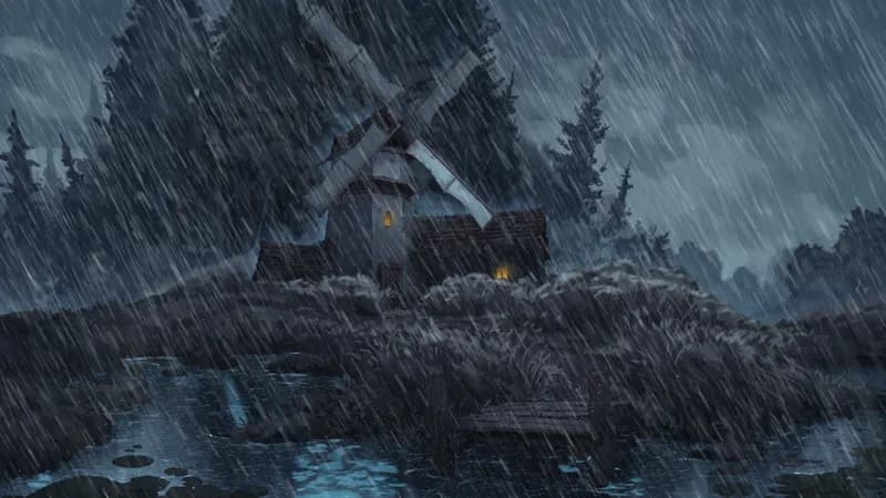 Mellow Marshland Mill map, Rain variant thumbnail