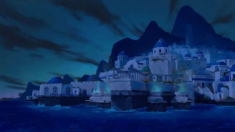 Shimmering Port map, Original Night variant thumbnail