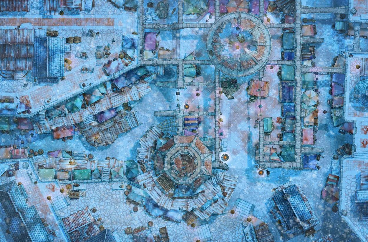 Black Market Streets map, Winter variant thumbnail