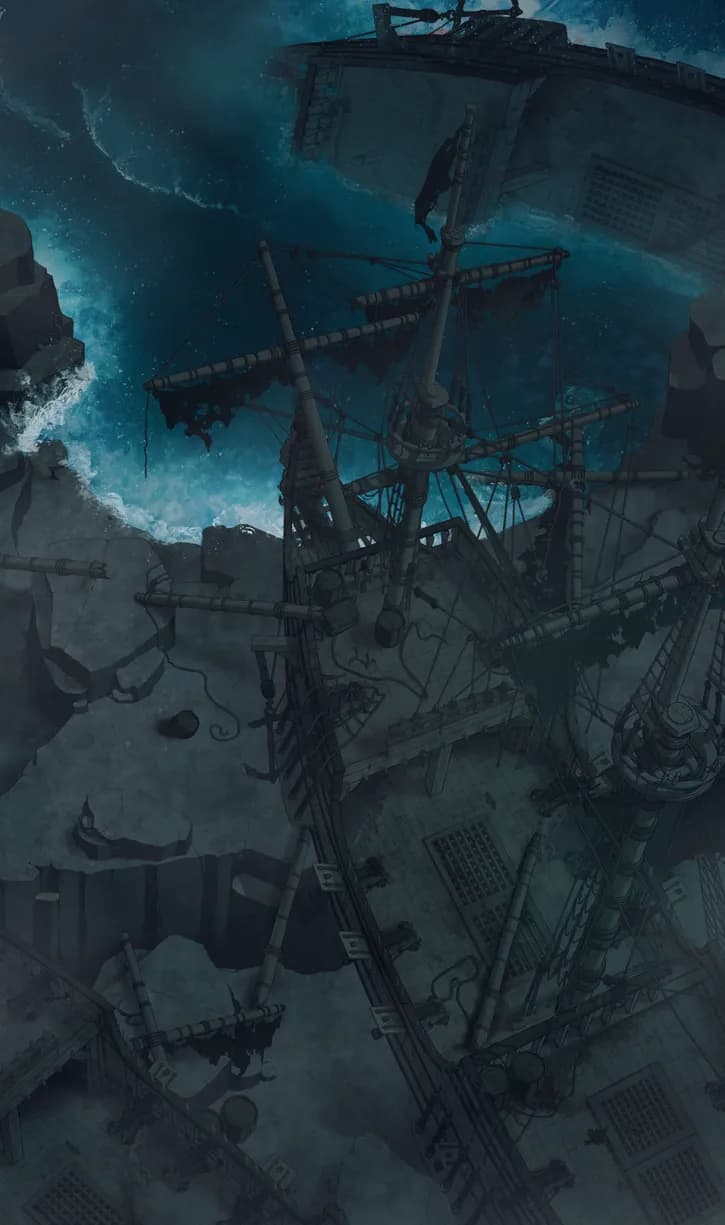 Haunted Ghost Ship Exterior map, Shipwreck Graveyard variant thumbnail