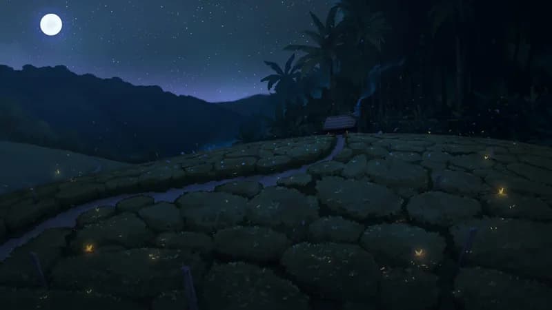 Secluded Tea Valley map, Original Night variant thumbnail