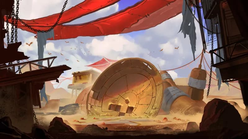 Collapsed Radio Tower map, Cloudy variant thumbnail