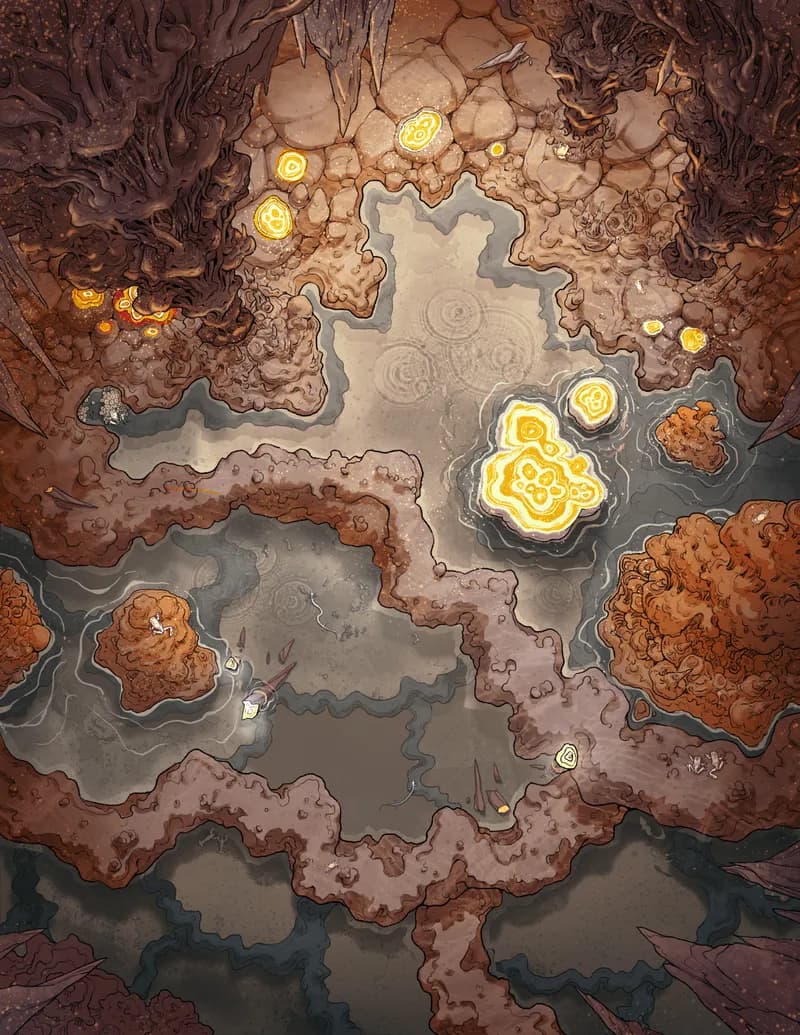Healing Cave Spring map, Amber variant thumbnail