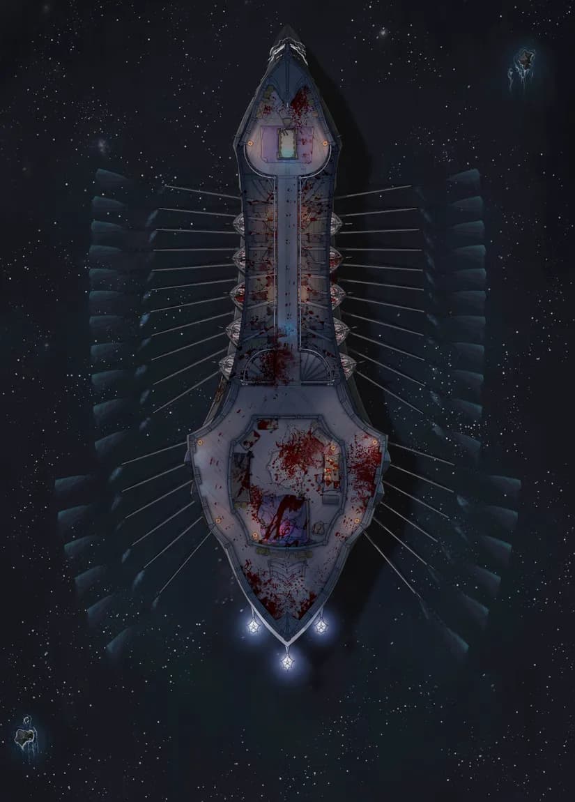 Drow Warship Interior map, Massacre Middle Deck variant thumbnail