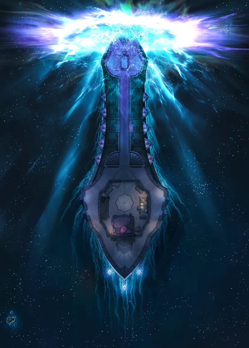 Drow Warship Interior map, Portal Middle Deck variant thumbnail