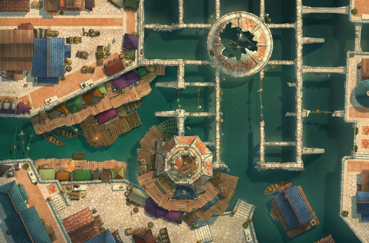 Black Market Streets map, Flood variant thumbnail