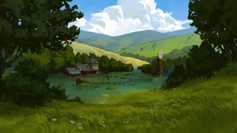 Pastoral Village Stables map, Flood variant thumbnail
