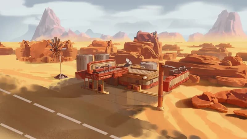 Apocalyptic Fuel Station map, No Forground variant thumbnail