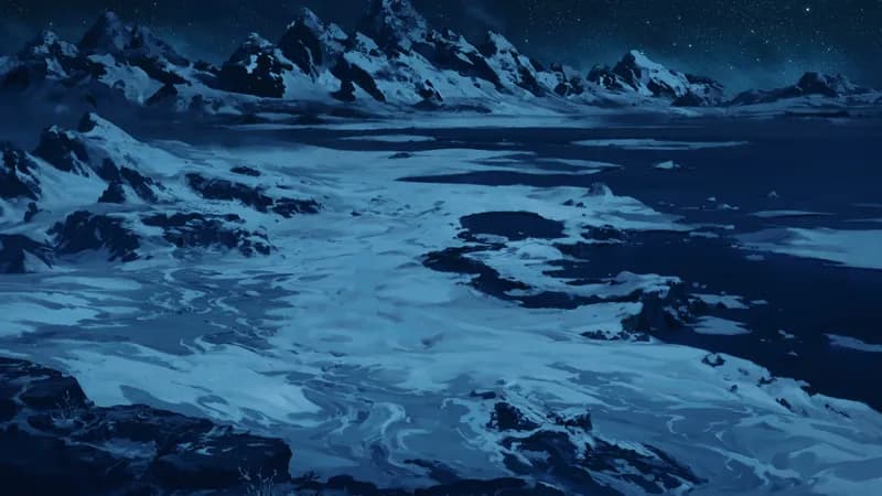 Arctic Tundra map, Natural Night variant thumbnail