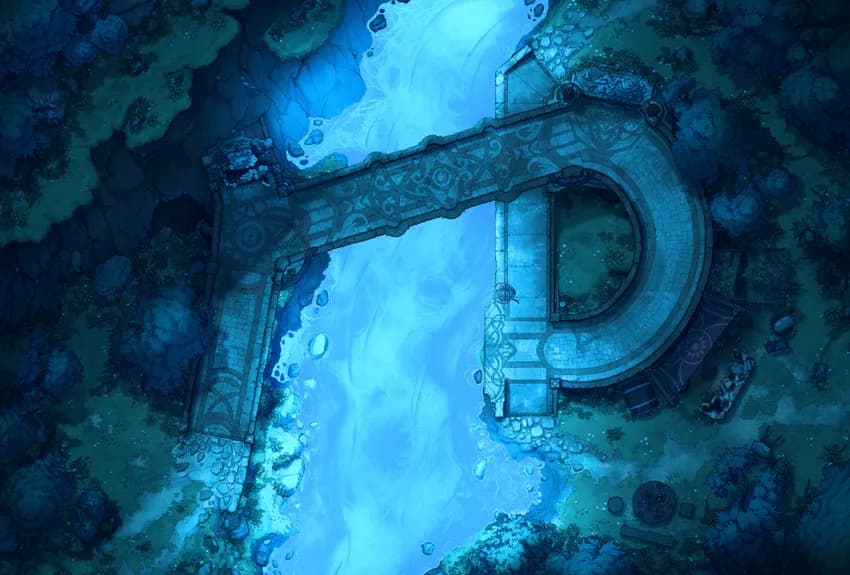 Roving Bridge map, Radiant Waters variant thumbnail