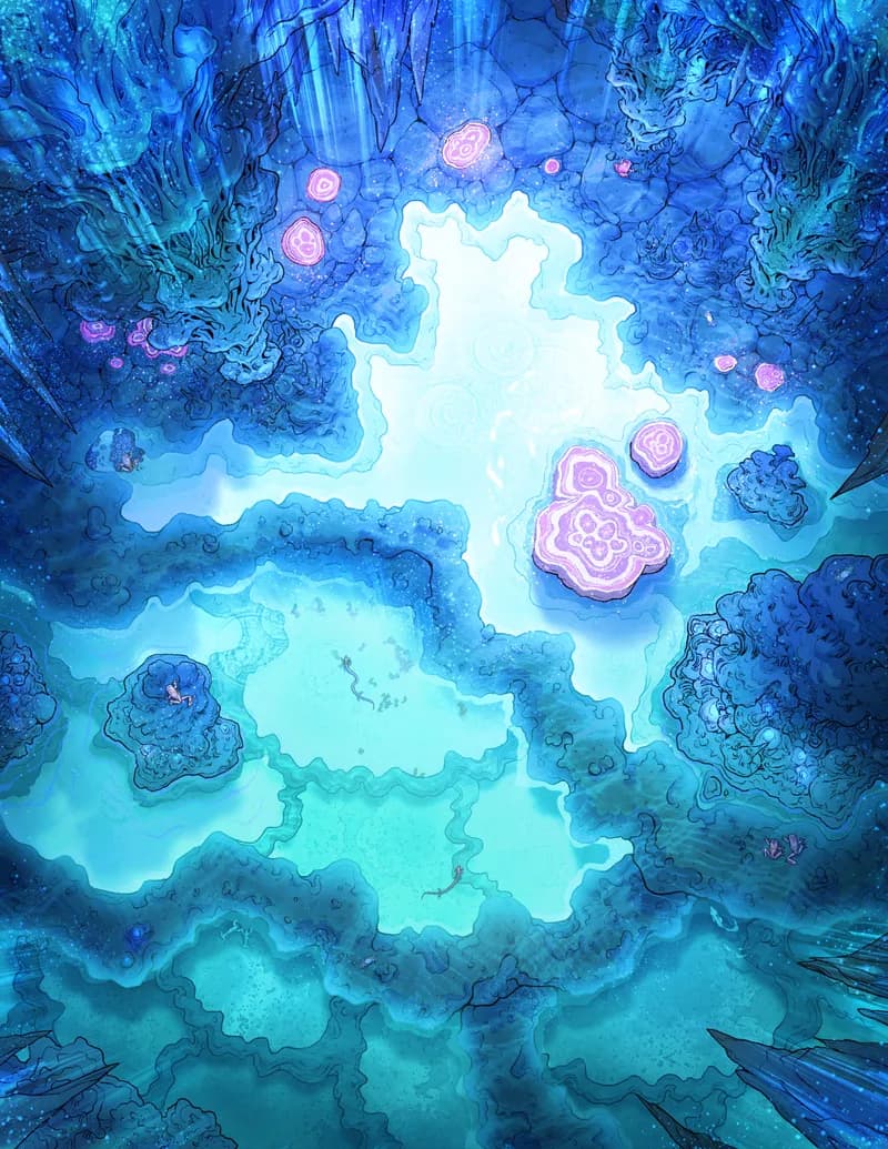 Healing Cave Spring map, Radiant Waters variant thumbnail