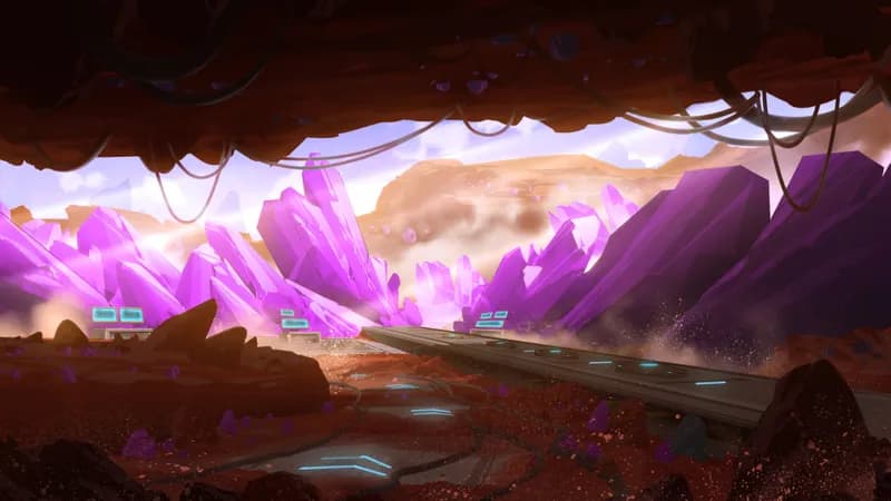 Crystal Mines map, Violet variant thumbnail