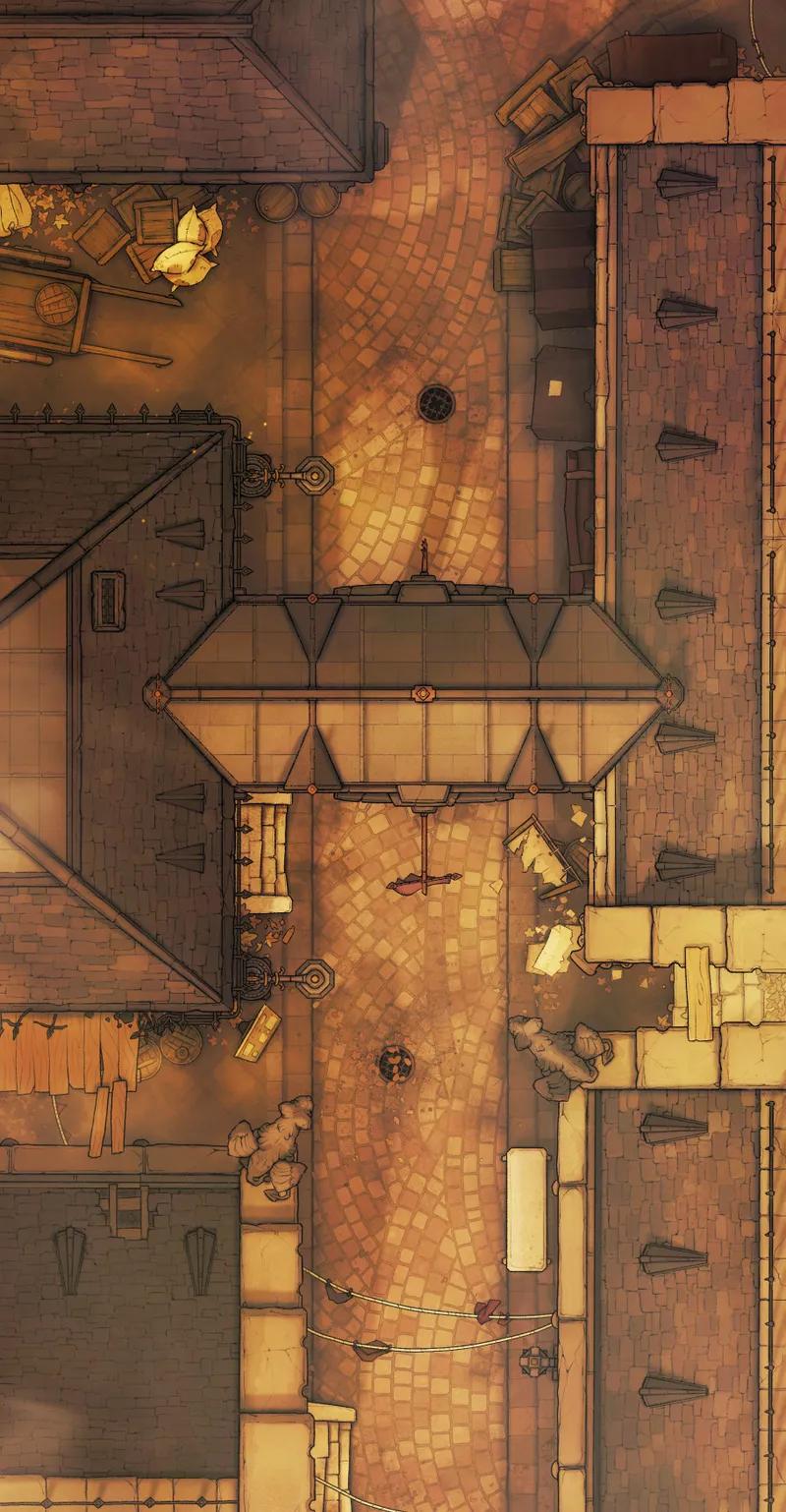 Dark Alleys map, Layout 1 Sunset variant thumbnail