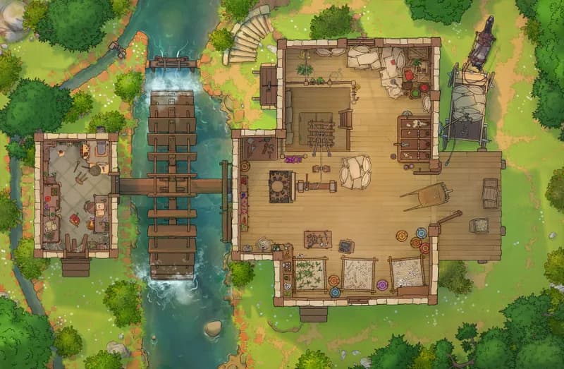 Potion Mill map, Interior Floor 03 Day variant thumbnail