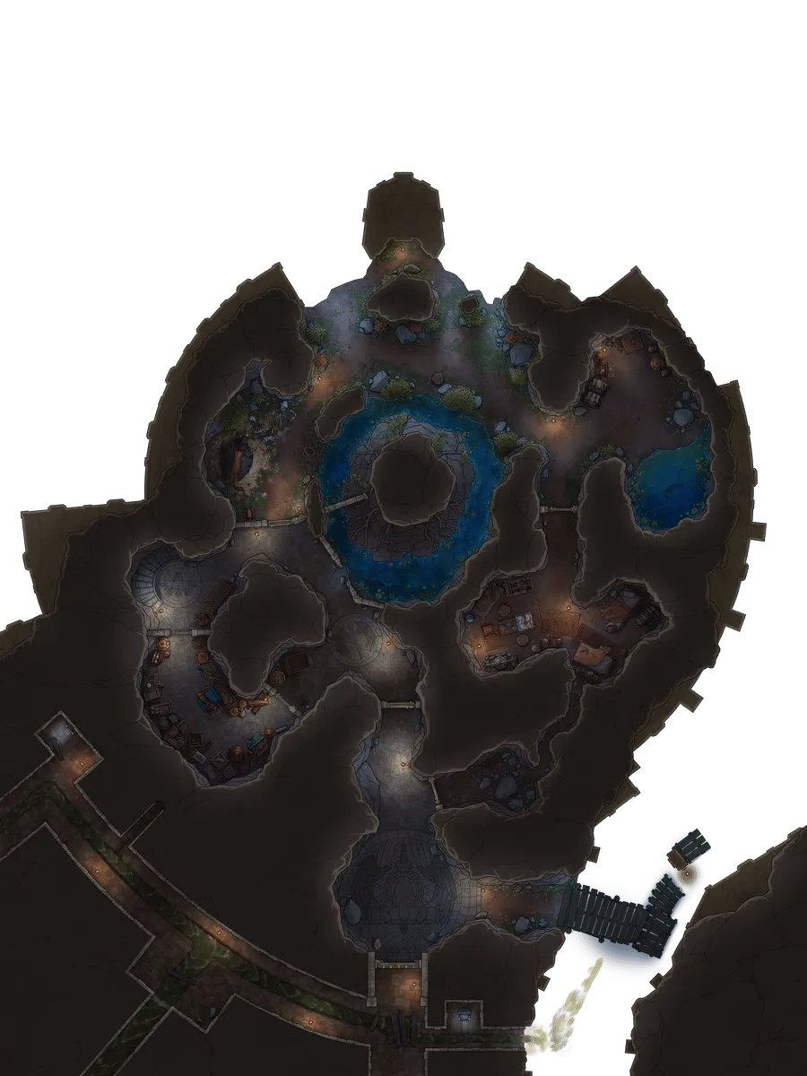 Hippogriff Postal Centre Interior map, Underground Night Tile variant thumbnail