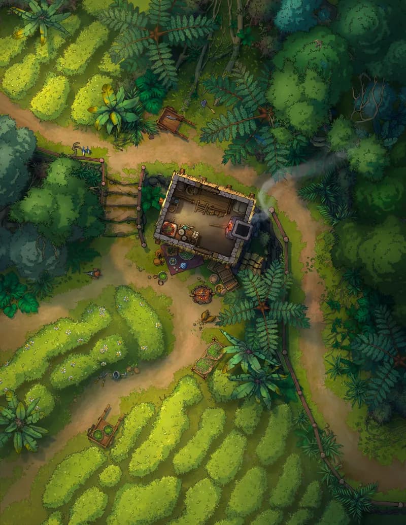 Secluded Tea Valley map, Interior Day variant thumbnail