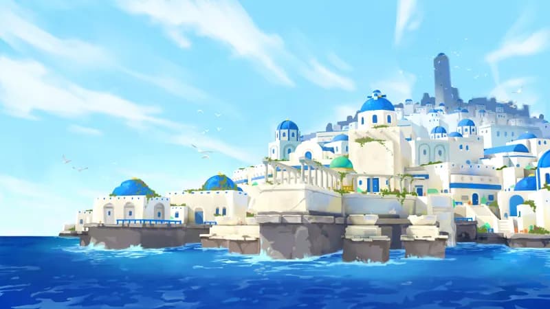 Shimmering Port map, No Mountain variant thumbnail