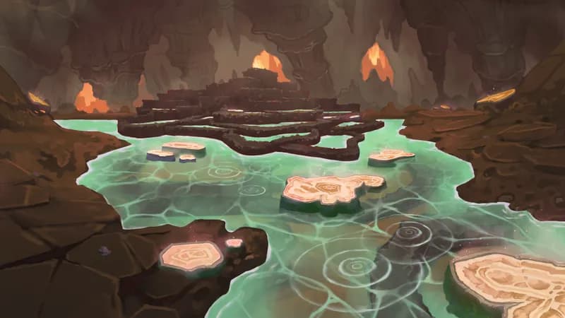 Healing Cave Spring map, Amber variant thumbnail