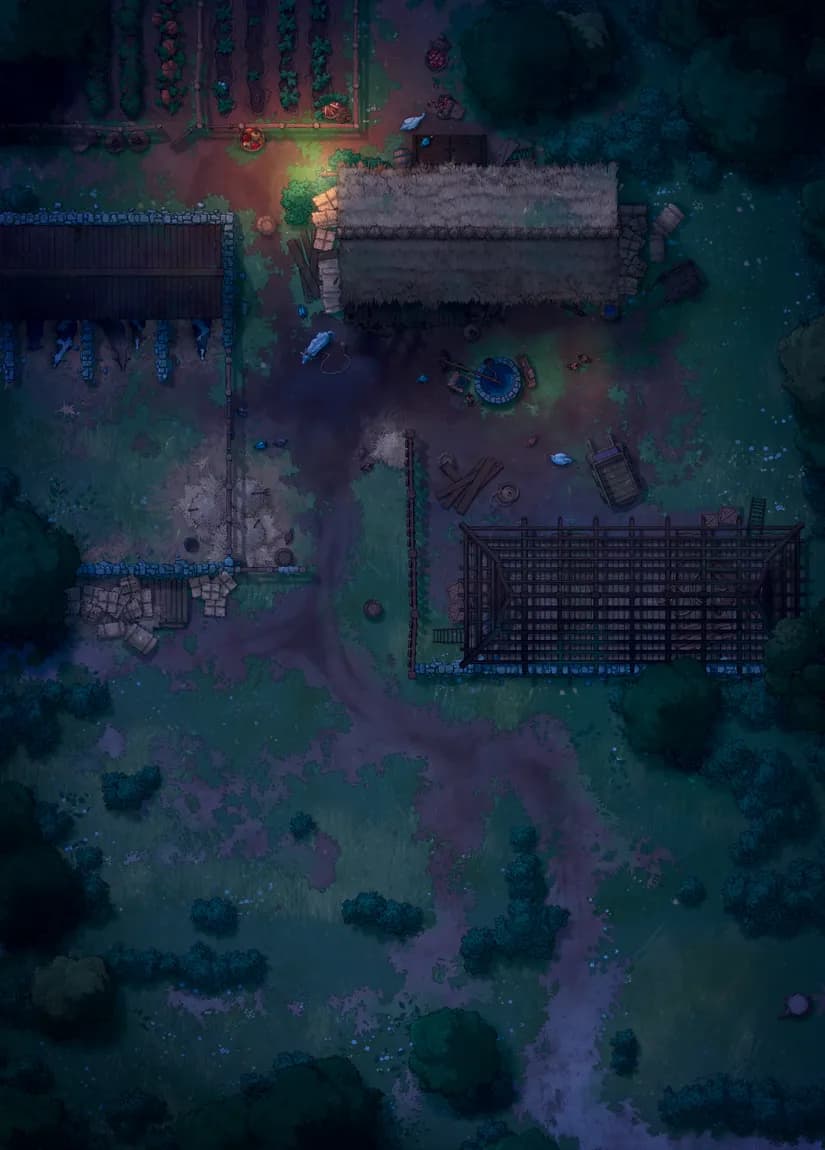 Village Farmhouse map, Development Stage 02 Night variant thumbnail