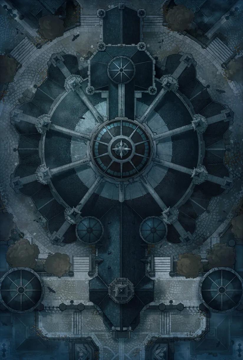 Abbey Prison map, Dark variant thumbnail