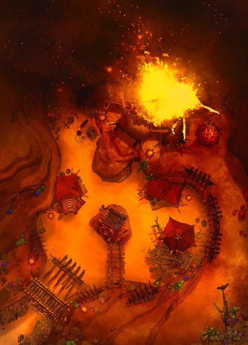 Orc Desert Camp map, Fire variant thumbnail