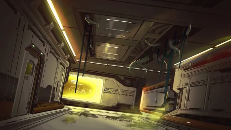 The Claymore Corridor map, In the Vents variant thumbnail
