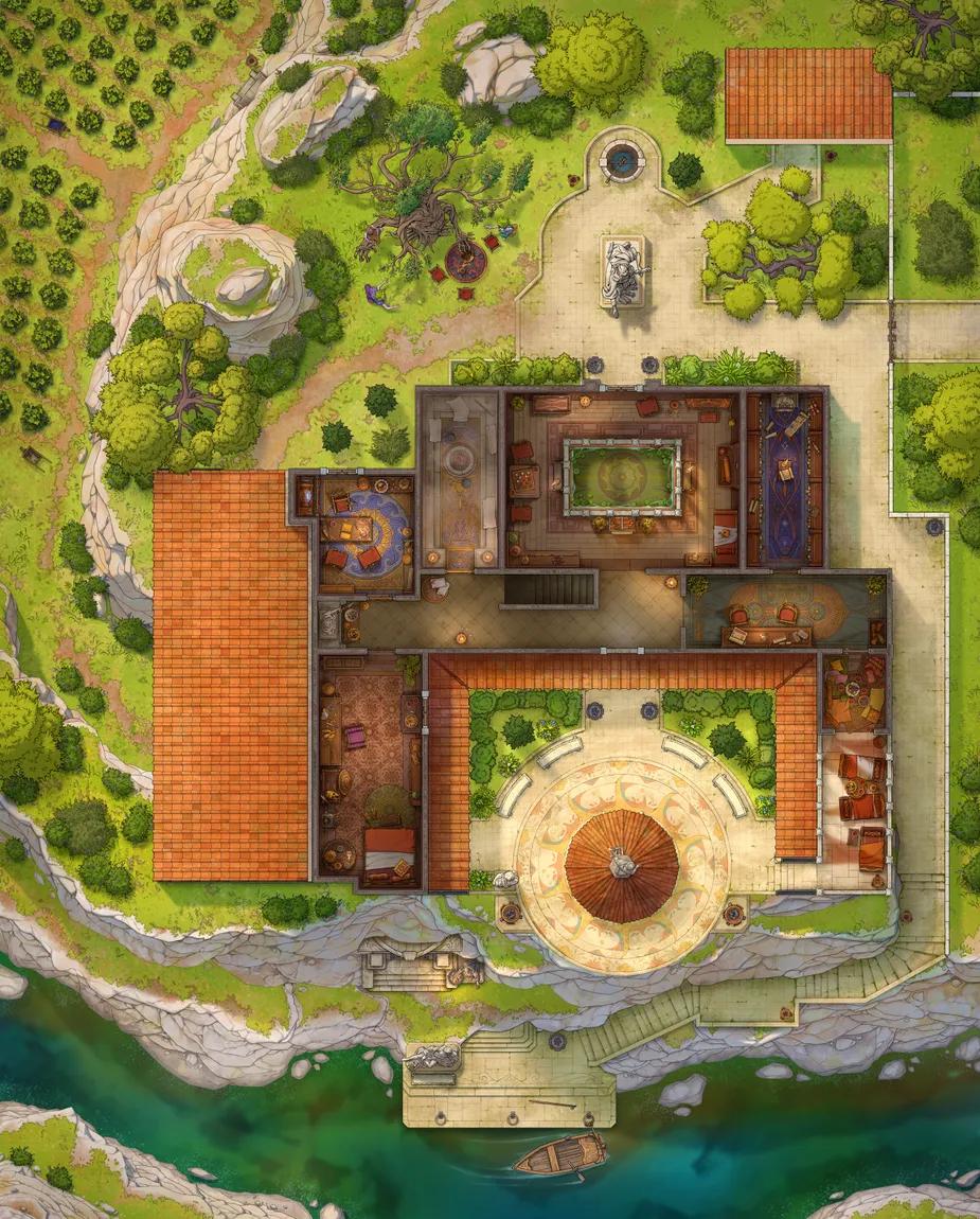 Archon's Villa map, Second Floor Day variant thumbnail