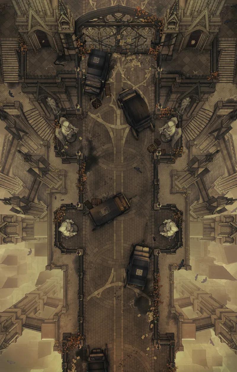 Processional Avenue map, Original Day variant thumbnail