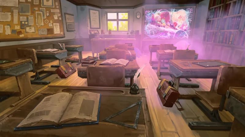 Quaint Village School map, Magic Chalk Portal variant thumbnail
