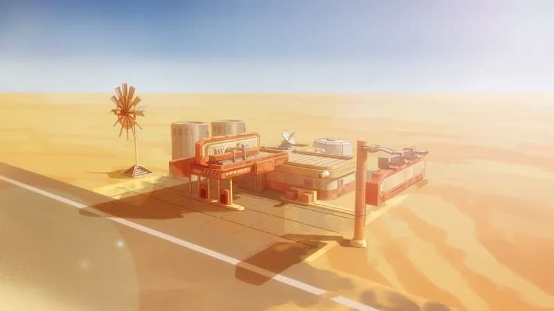 Apocalyptic Fuel Station map, Open Desert variant thumbnail