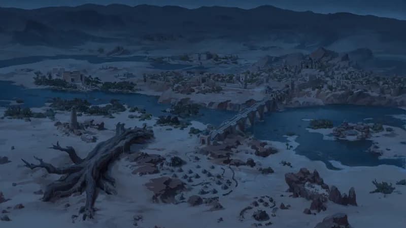Sand Sea map, Dark variant thumbnail
