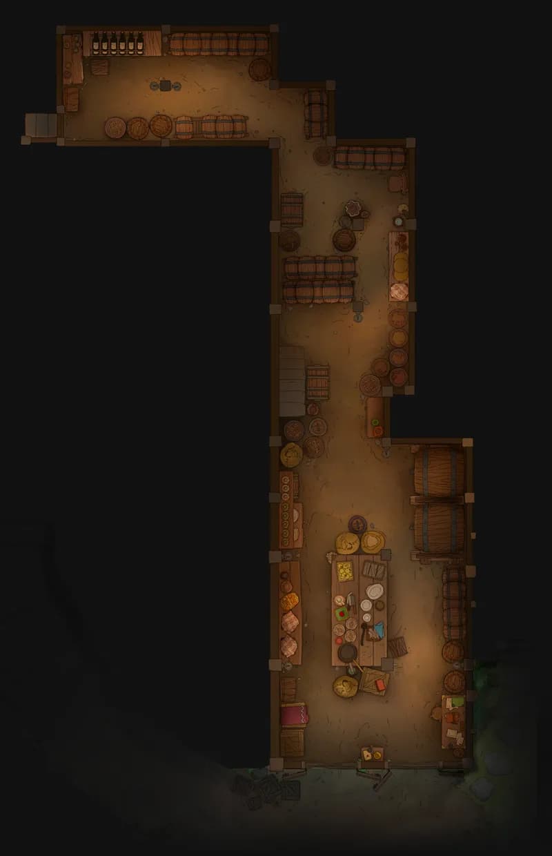 Gryphon Roost Inn map, Basement variant thumbnail