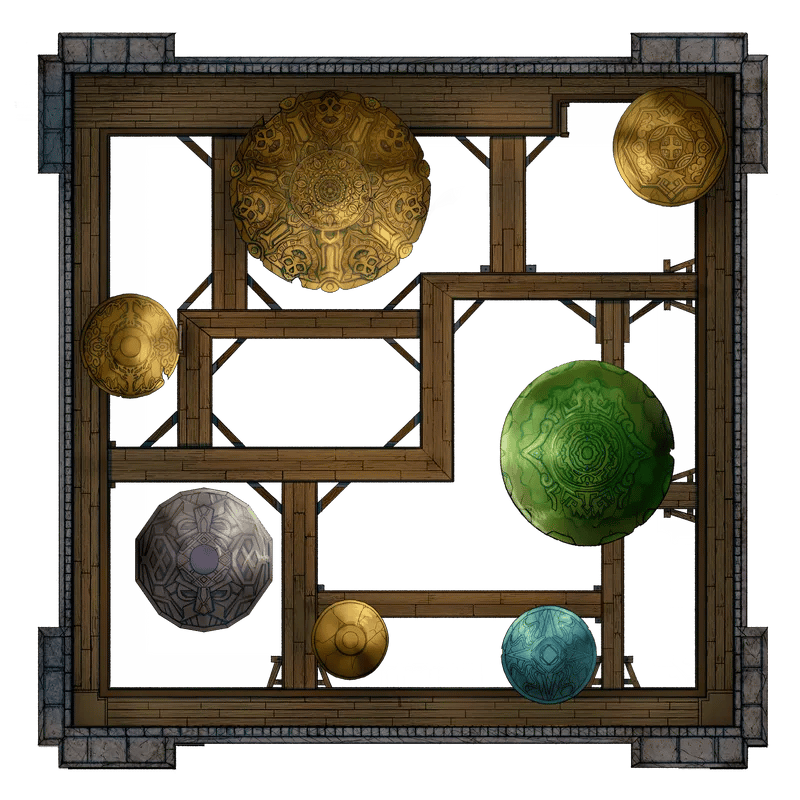 Arcane Clocktower map, Bell Chamber Transparent variant thumbnail