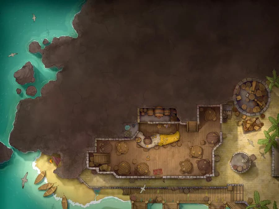 Pirate Port Tavern map, Hidden Tavern Day variant thumbnail