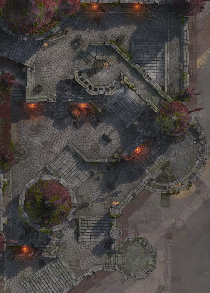 Castle Battlements map, Overcast variant thumbnail