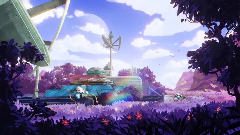 Solarpunk Tea Farm map, Purple Planet variant thumbnail