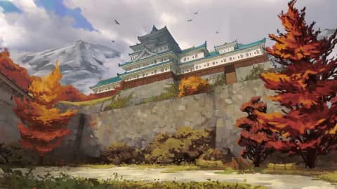 Japanese Castle map, Autumn variant