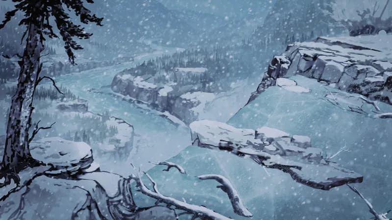 Impending Waterfall map, Winter variant thumbnail