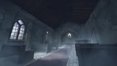 Peaceful Village Church map, Interior Fog variant