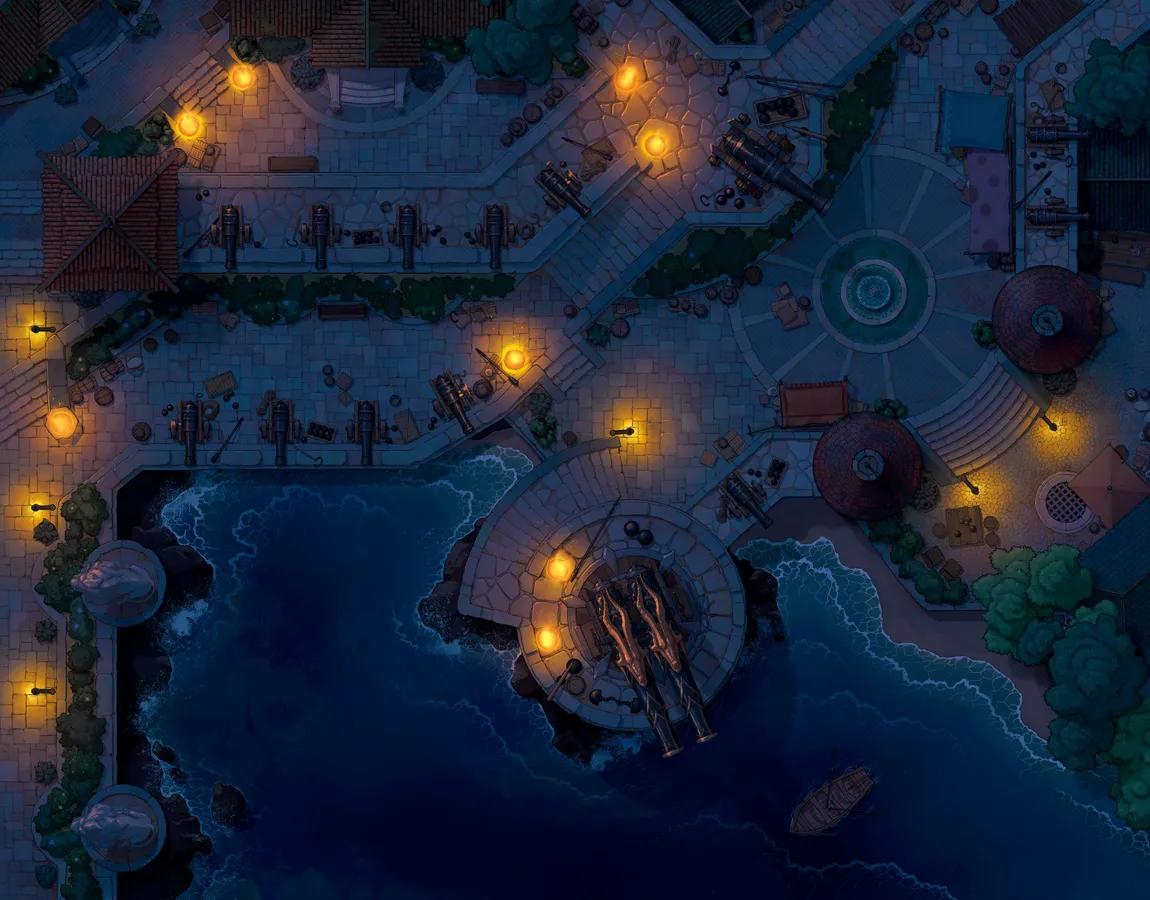 Port Bastion map, Original Night variant thumbnail