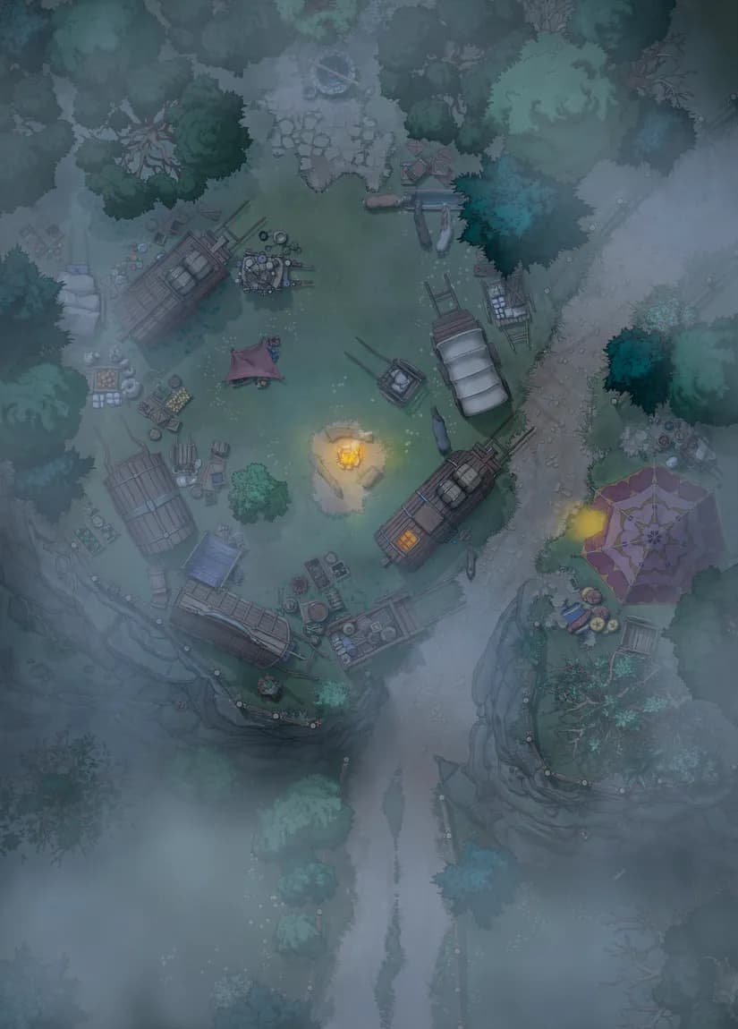 Caravan Camp map, Fog variant thumbnail