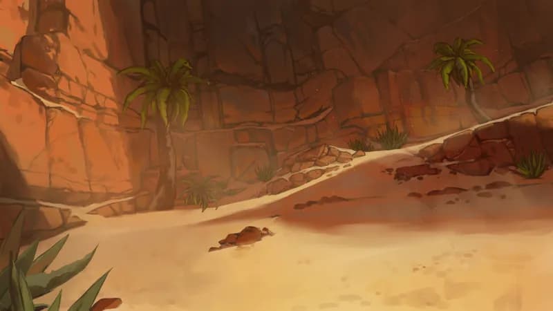 Desert Trading Camp map, Natural Day variant thumbnail