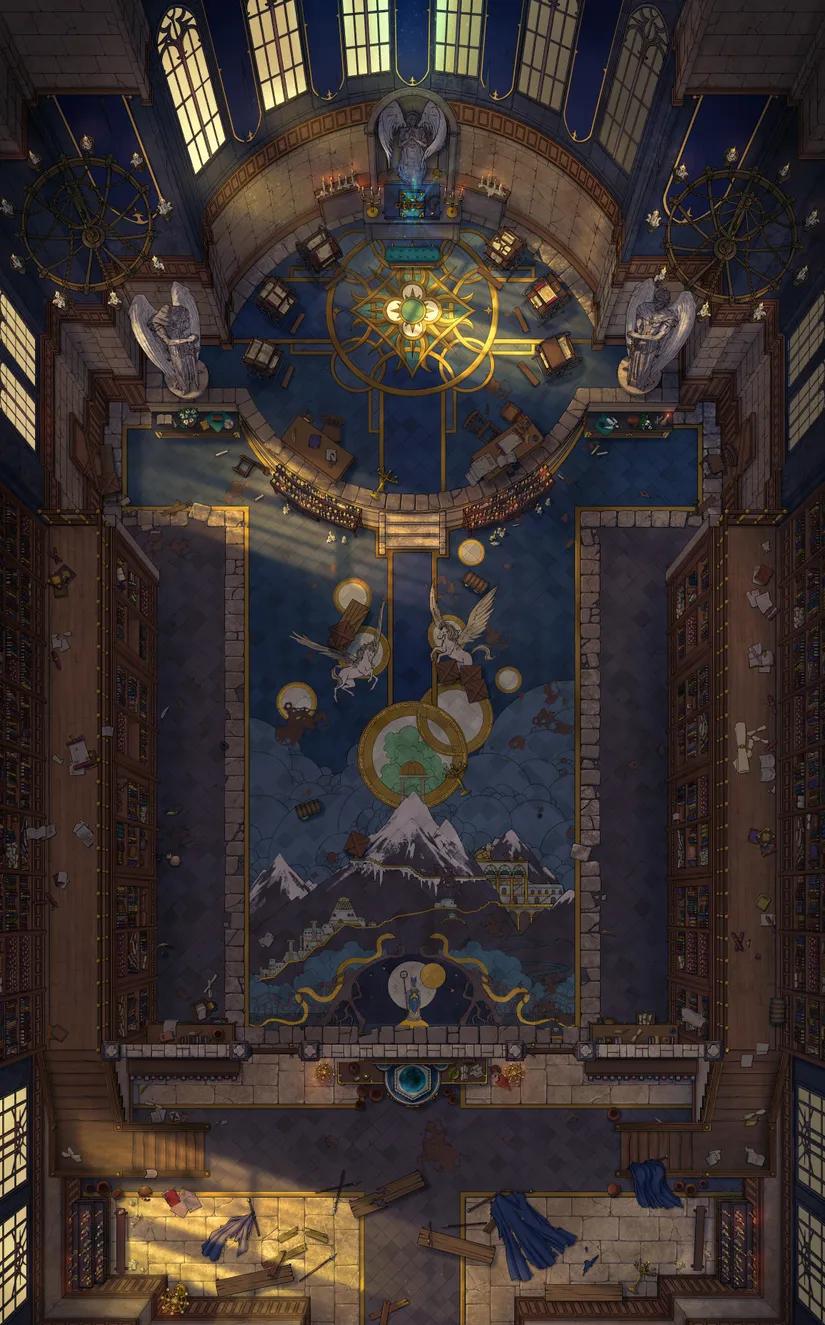 Celestial Chapel Interior map, Great Hall Day variant thumbnail