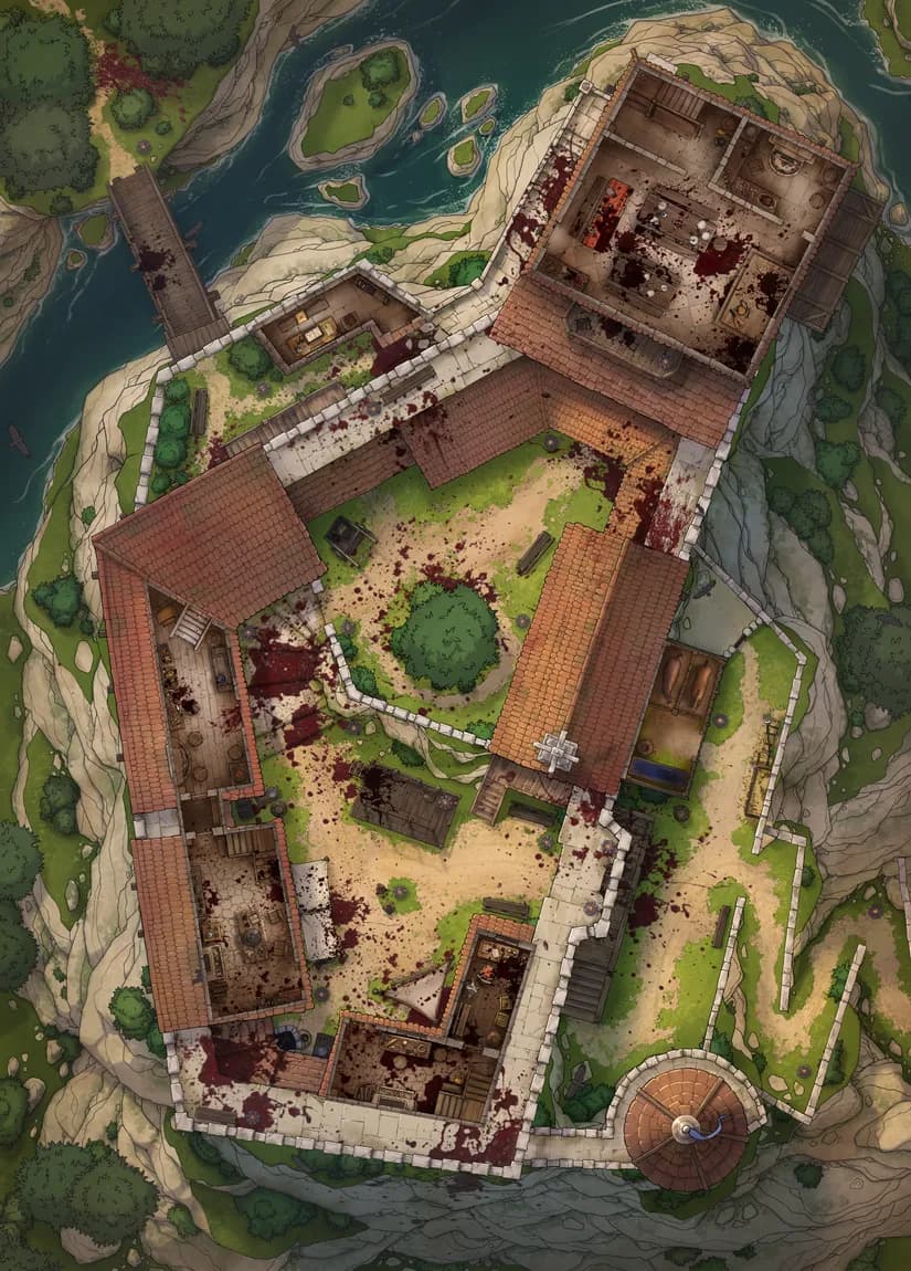 Island Toll Castle map, Floor 1 Massacre variant thumbnail