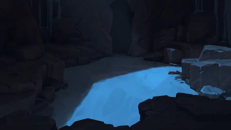 Blue Dragon Lair map, Natural Night variant thumbnail
