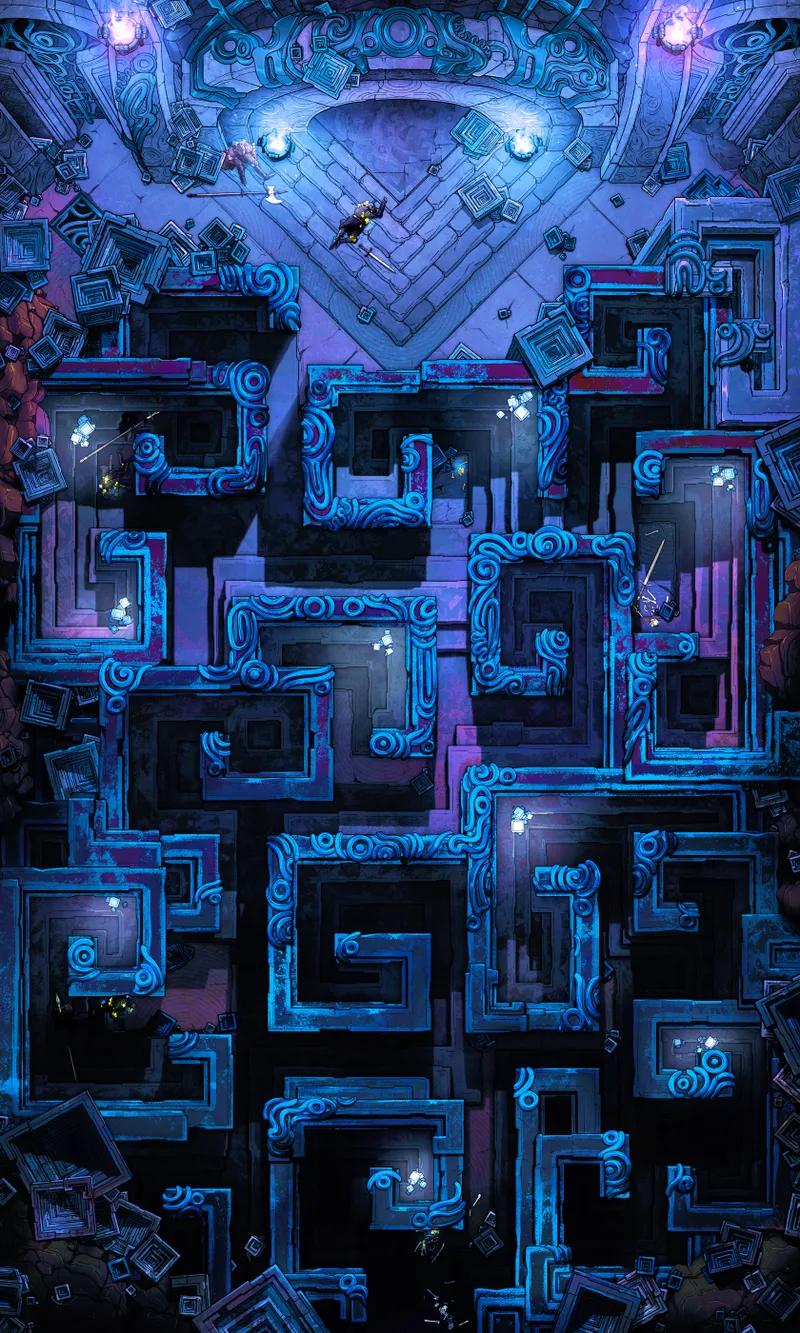 Bismuth Labyrinth map, Blue variant thumbnail