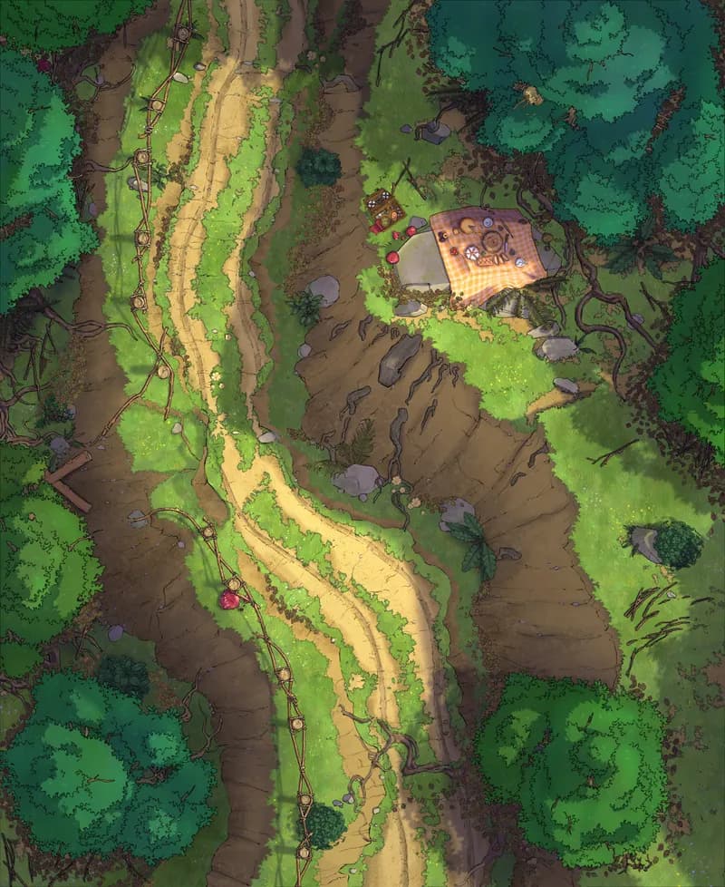 Forest Pass map, Picnic Day variant thumbnail