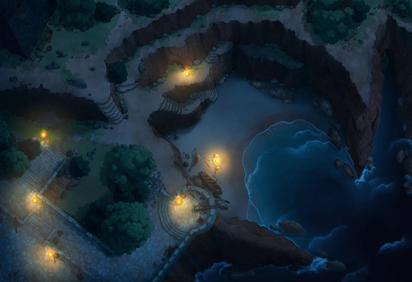 Secret Cove map, Original Night variant thumbnail